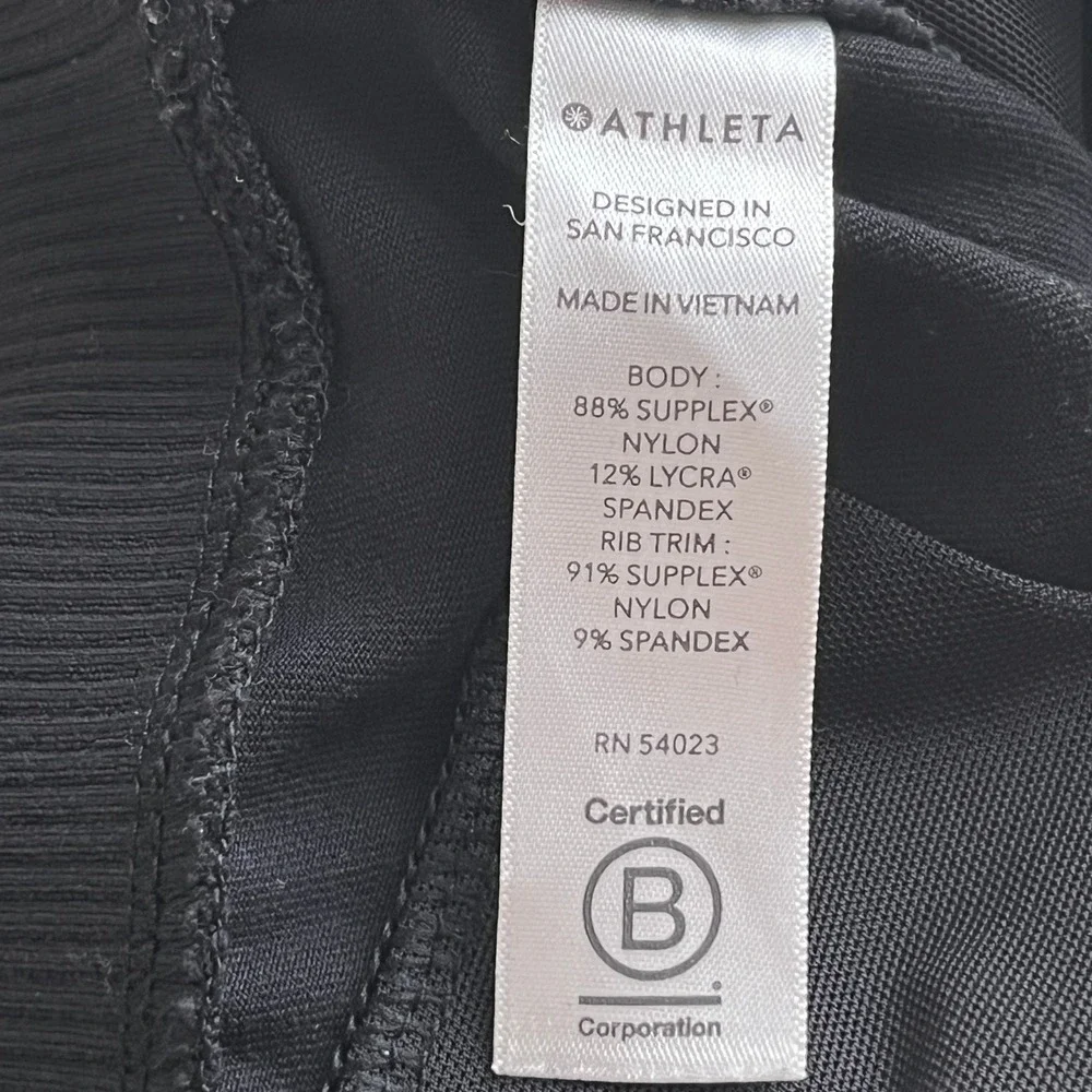 Athleta Venice Jogger Pants Black Zip Pocket Stretch Athletic Women M Medium - Picture 9 of 11